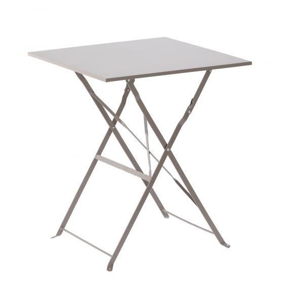 Zestaw Mebli Ogrodowych Garden Line Szary (Stół Kwadratowy + 2 Krzesła)