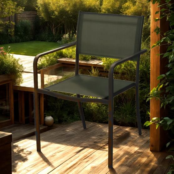 Krzesło Ogrodowe Garden Line Czarne