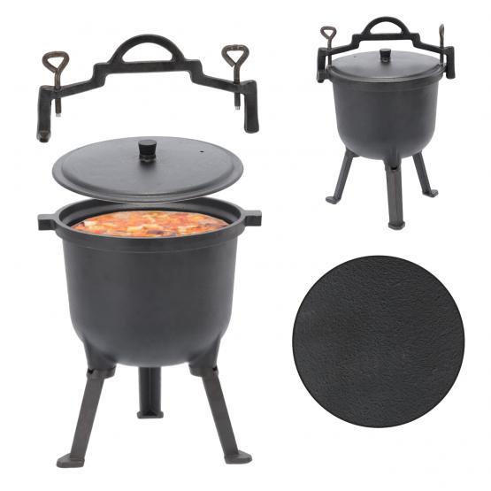 Kociołek Myśliwski Żeliwny 8 L 27,5 X 21 CM