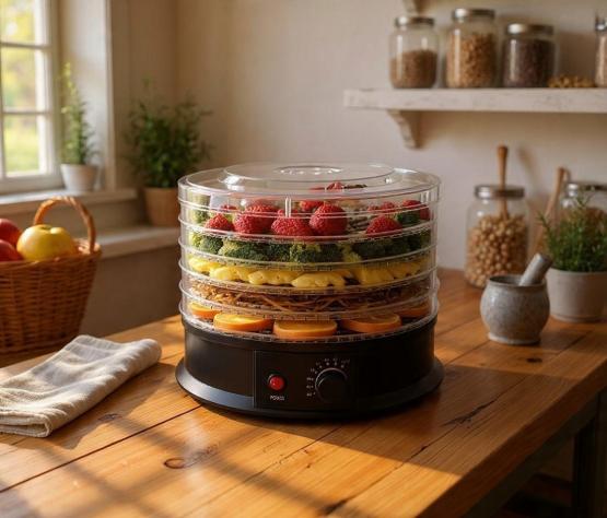 Suszarka Do Żywności 5-Poziomowa 250W FI 32 cm z mechanizmem