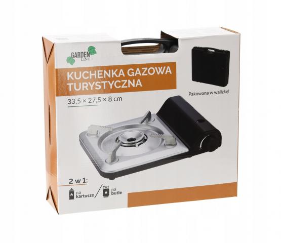 Kuchenka Gazowa Turystyczna 2w1 Na Kartusze/Butle 3,5 kW