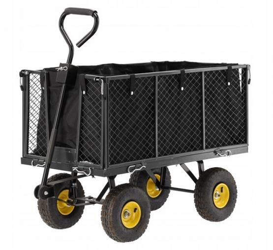 Wózek Ogrodowy Dwufunkcyjny XL Czarny Garden Line