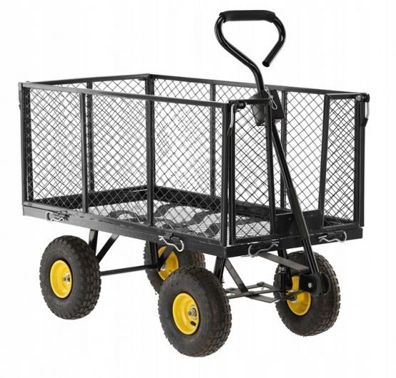 Wózek Ogrodowy Dwufunkcyjny XL Czarny Garden Line