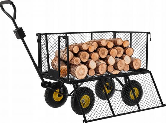 Wózek Ogrodowy Dwufunkcyjny XL Czarny Garden Line