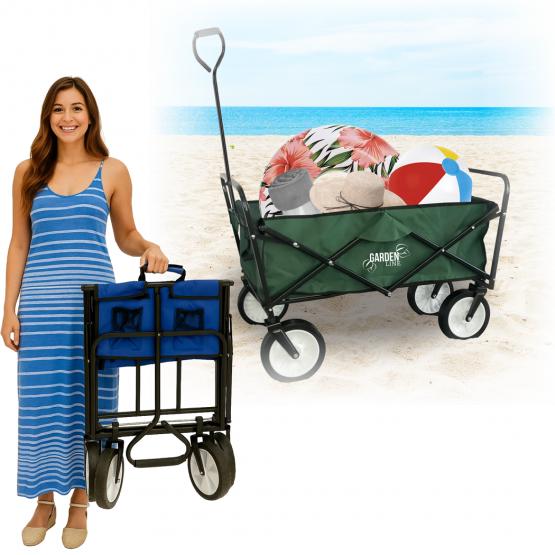 Wózek Ogrodowy Zielony Składany 116 x 54 x 90 cm Garden Line