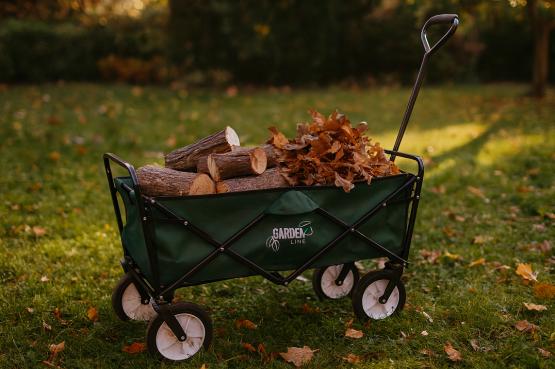 Wózek Ogrodowy Zielony Składany 116 x 54 x 90 cm Garden Line