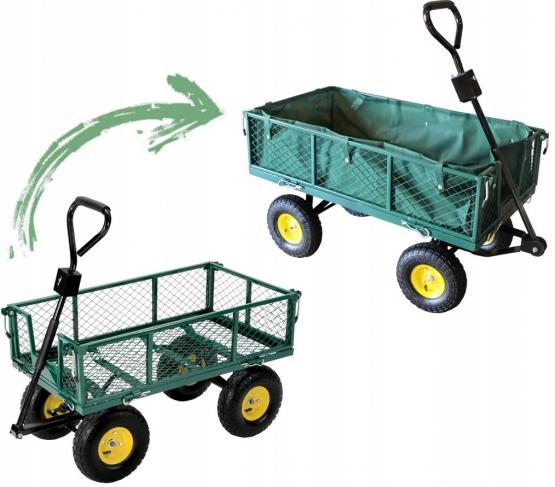 Wózek Ogrodowy Dwufunkcyjny Zielony Garden Line