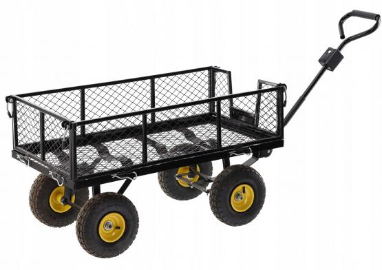 Wózek Ogrodowy Dwufunkcyjny Czarny Garden Line