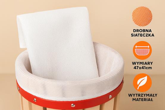 Worek filtracyjny 12L do prasy ręcznej soku owoców warzyw win