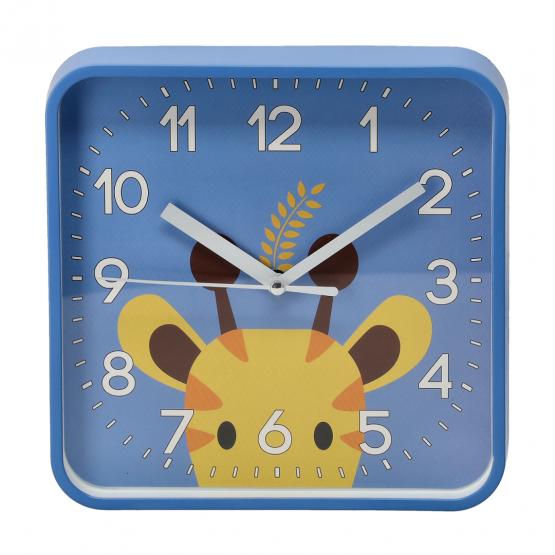 ZEGAR WISZĄCY DZIECIĘCY KWADRATOWY 20,2 x 20,2 x 3,5 CM