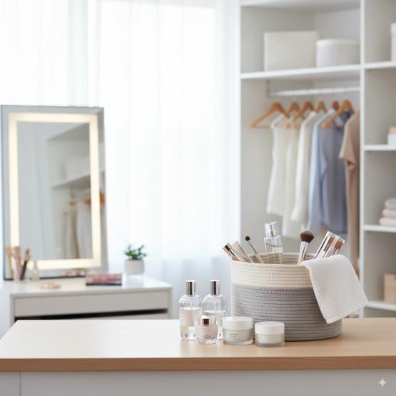 KOSZ NA PRANIE/ZABAWKI 30 x 24 CM OKRĄGŁY SZARY ROZM. S