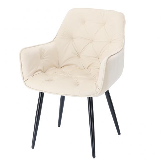 KRZESŁO WELUROWE BEŻOWE