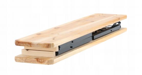 Zestaw Biesiadny - Stół 220x50x77 cm + 2 Ławki 220x25x47 cm - składany