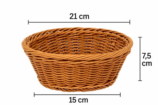 KOSZYK OKRĄGŁY FI 21 cm MIX KOLORÓW