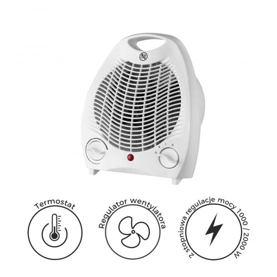 TERMOWENTYLATOR ELEKTRYCZNY 2000W 