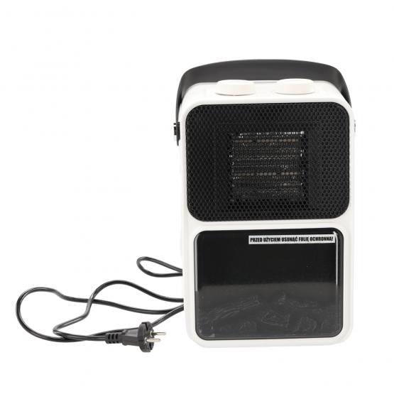 KOMINEK ELEKTRYCZNY - IMITACJA PŁOMIENIA - BIAŁY -  13,5 x 21 x 36 CM - 600/1200W 