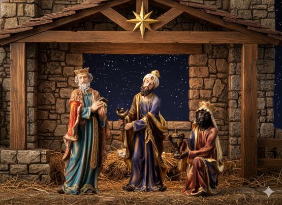 ZESTAW TRZECH KRÓLI  80 CM polyresin