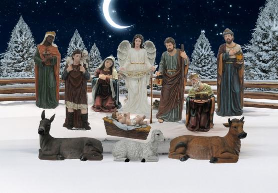 KPL.FIGUR BOŻONARODZENIOWYCH 11 EL.120 CM MASA ŻYWICZNA