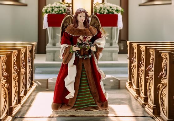 ANIOŁ - FIGURA BOŻONARODZENIOWA 90 CM