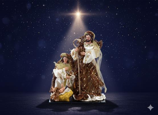 FIGURA BOŻONARODZ. ŚW. RODZINA WYS. 33 CM 