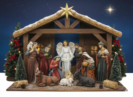FIGURY DO SZOPKI BOŻONARODZENIOWE 11 EL. 41 CM