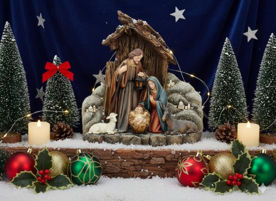 SZOPKA BOŻONARODZENIOWA 17 x 7,8 x 18,4 CM LED 