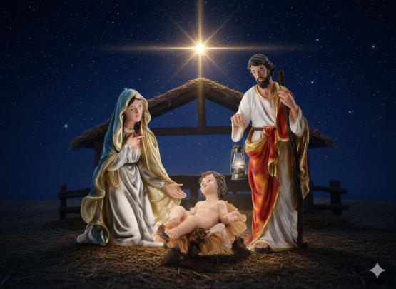 ŚWIĘTA RODZINA - ZESTAW 3 FIGUR do 80 CM
