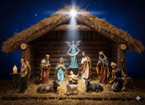 FIGURY DO SZOPKI BOZONARODZENIOWE POLYRESIN 11 ELEM  60 cm