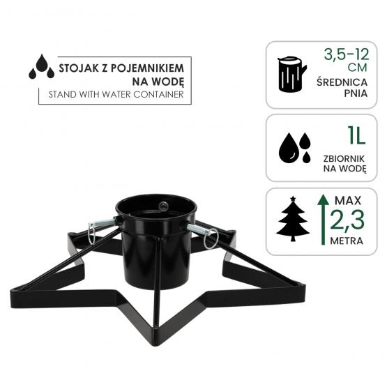 STOJAK CHOINKOWY GWIAZDA 3,5-12 CM