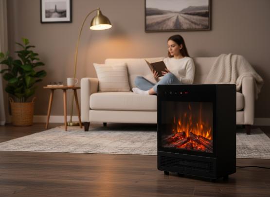 KOMINEK ELEKTRYCZNY - IMITACJA PŁOMIENIA - 29,2 x 15,8 x 38,7 CM - 2000W