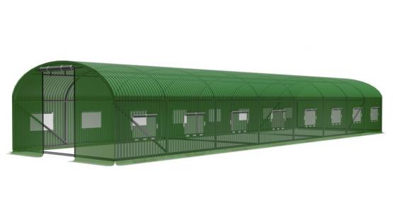 TUNEL OGRODOWY FOLIOWY 8 SEGMENTOWY 8 x 4 x 2 M ZIELONY