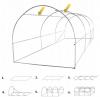 TUNEL OGRODOWY FOLIOWY SZKLARNIA 4x2,5M FOLIA 10m2