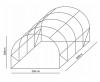 TUNEL FOLIOWY OGRODOWY 4 SEGMENTOWY ZIELONY NEW SOLUTION 4 x2,5 x 2 M
