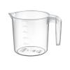DZBANEK OWALNY TRANSPARENTNY Z MIARKĄ 1,5L