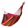 HAMAK 200x100 CM W PASKI CZERWONY