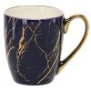 KUBEK PORCELANOWY 400 ML MARMUREK ZE ZŁOTEM MIX KOLOR
