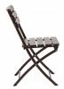 KRZESŁO OGRODOWE SKŁADANE 55 x 46 x 81 CM BRĄZOWE 