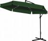 PARASOL OGRODOWY 3 M ZIELONY BANANA Z POKROWCEM Z LED 