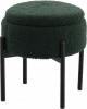 Pufa Okrągła Na Metalowych Nóżkach  28 x 31 CM Zielona