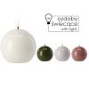 ŚWIECA WOSKOWA LED - BALL 8,5 x 8,5 CM MIX KOLOR
