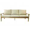 Zestaw Mebli Aluminiowych Nikozja Garden Line – Beżowy Sofa 3-osobowa + 2 Fotele + Stolik