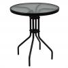 Stolik Ogrodowy Okrągły Garden Line Czarny