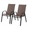 Komplet 2 Krzeseł Ogrodowych Garden Line Brązowy