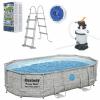 BASEN STELAŻOWY OWALNY RATTAN  4,88 x 3,05 x 1,07 M (BASEN, FILTR PIASKOWY, DRABINKA, POKRYWA, DOZOWNIK) 