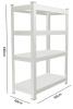 Regał 4-Poziomowy 150 x 70 x 30 cm Udźwig Półki: 150 Kg 