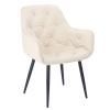 KRZESŁO WELUROWE BEŻOWE