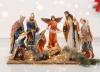 ZESTAW FIGUR BOŻONARODZENIOWYCH - POLYRESIN - 11 ELEMENTÓW