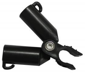 Łączniki do tyczek pozwalają łączyć tyczki ogrodowe w kratownicę, co umożliwi dopasowanie podpory do kształtu twoich roślin.