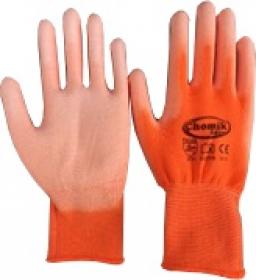 Rękawice wykonane są z poliestru, co sprawia że idealnie dopasowują się do dłoni. Poliuretanowe pokrycie ułatwi chwytanie. Idealne do prac ogrodowych.