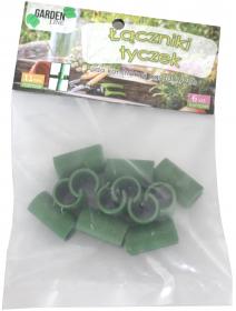 Łączniki do tyczek pozwalają łączyć tyczki ogrodowe w kratownicę, co umożliwi dopasowanie podpory do kształtu Twoich roślin.